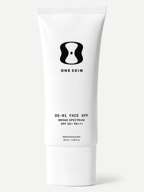 One Skin OS-01 Face SPF 30+ Mineral Sunscreen Untinted 40mL - New in Box
